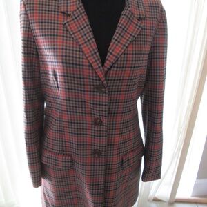 NWT BB Dakota Plaid Camel Blazer - Size Medium